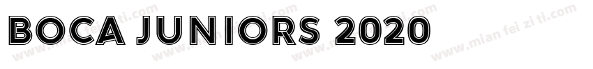 boca juniors 2020字体转换